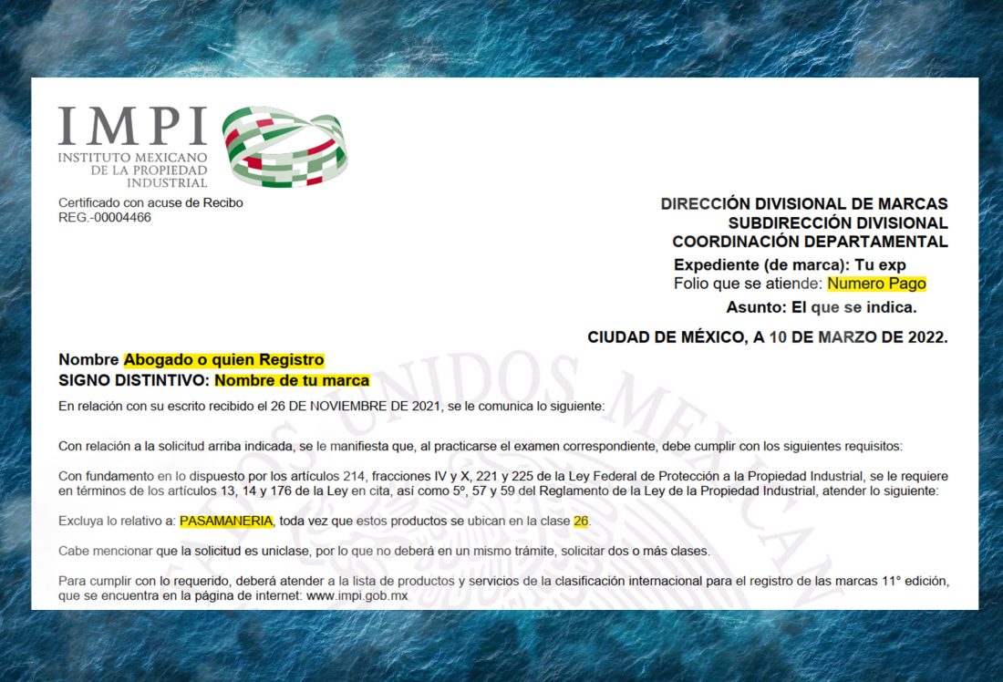 Como Contestar Un Oficio Al Impi